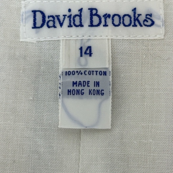 Vintage David Brooks Cotton Striped Button Front Vest Size 14 Summer NOS - Picture 4 of 11